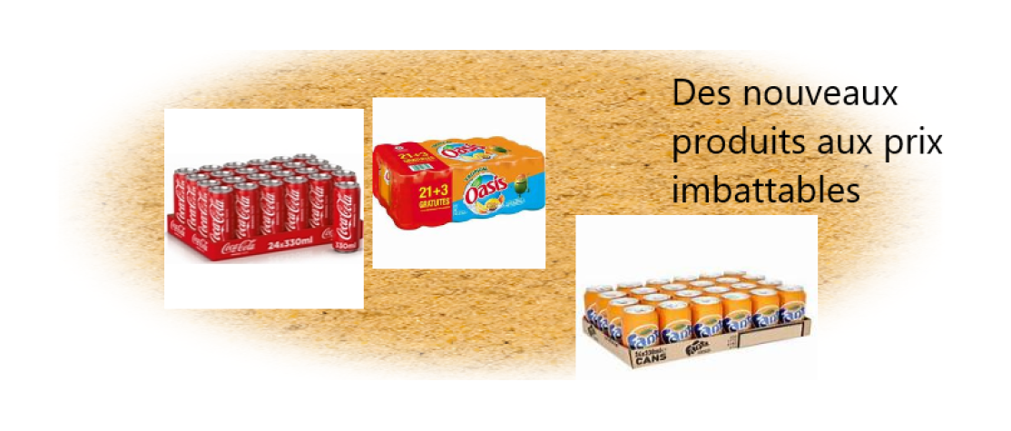 Des nouveaux produits
